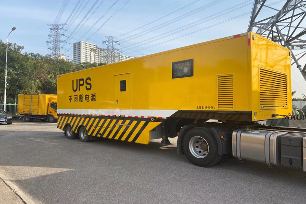 四方台发电机租赁施工现场